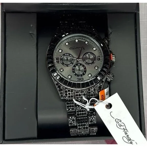 Ed Hardy | Accessories | Ed Hardy Womens Black Rhinestone  display picture 3